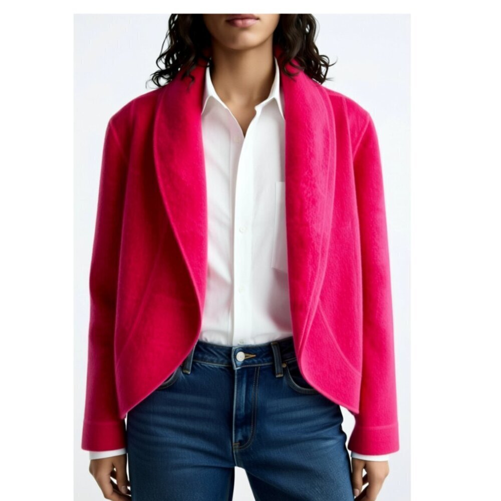 FOR CYNTHIA 100% Wool Blazer Size Petite Large NWOT (G25)